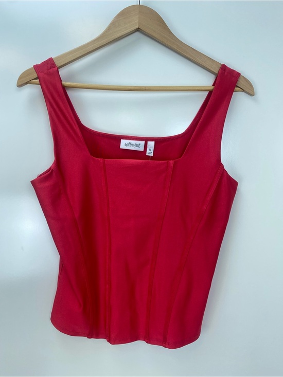 willow & root Tops - Willow + Root Fuchsia Tank Top with Structured Seams